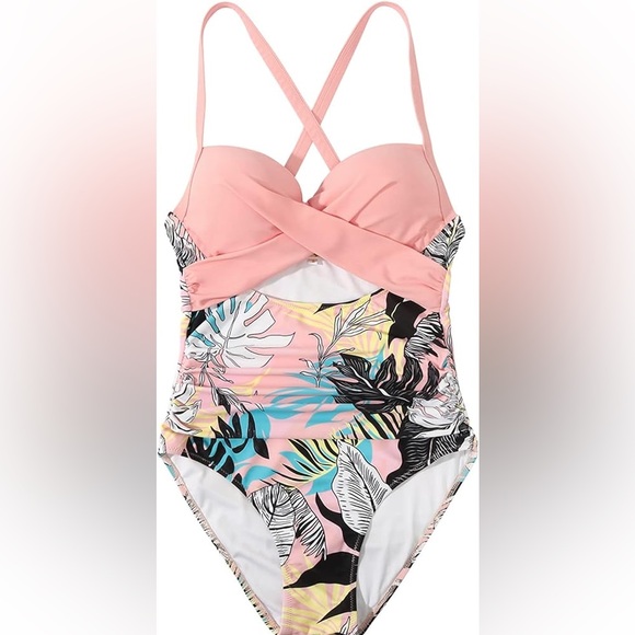 Wrap Cut Out One Piece Swimsuit - Picture 3 of 5